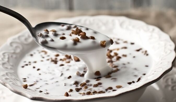 O trigo mouro empapado en kefir